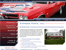 Tablet Screenshot of expresspartsinc.com